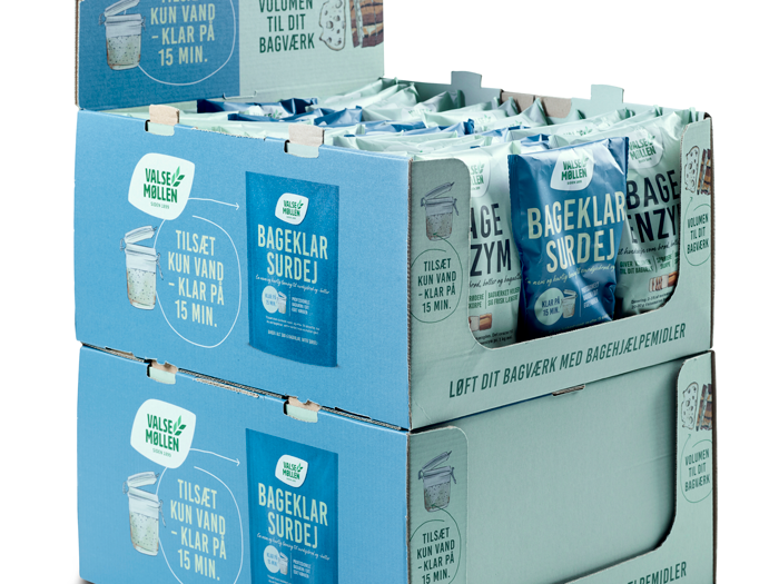 Valsemøllen borddisplay fra BetaPack