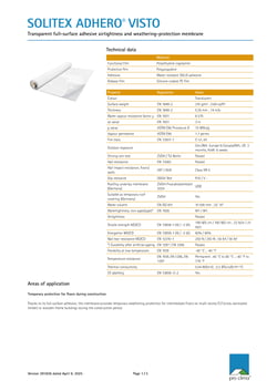 Solitex Adhero Visto datablad 