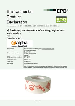 alpha universaltape EPD
