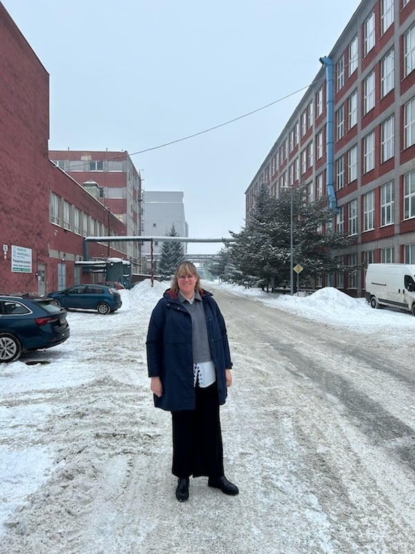 Christina på tur med Jonas Krig Toft