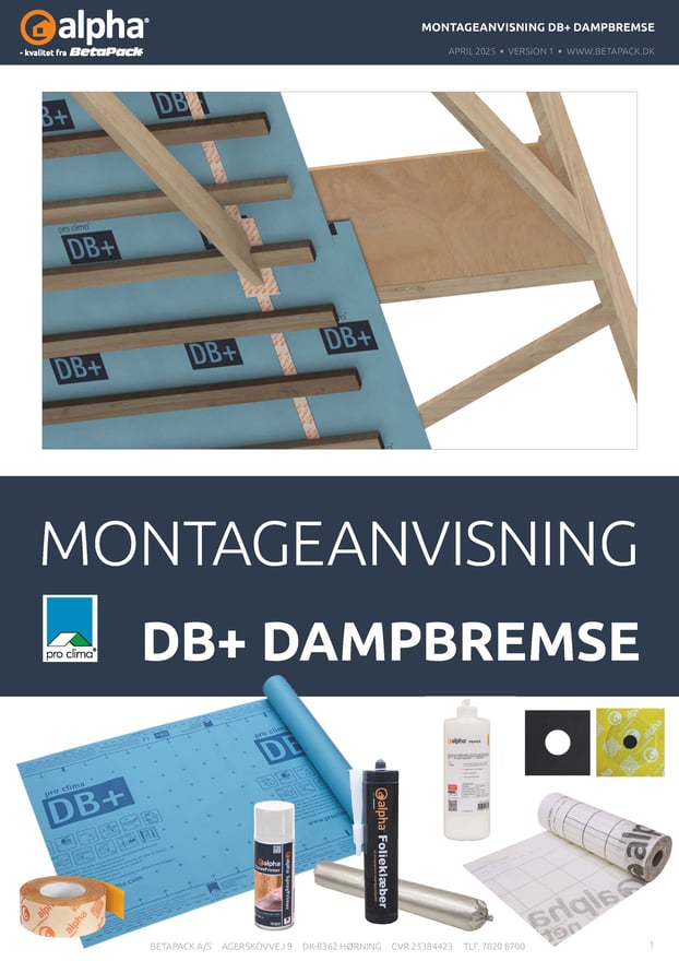 DB+ Papirbaseret dampbremse montageanvisning 