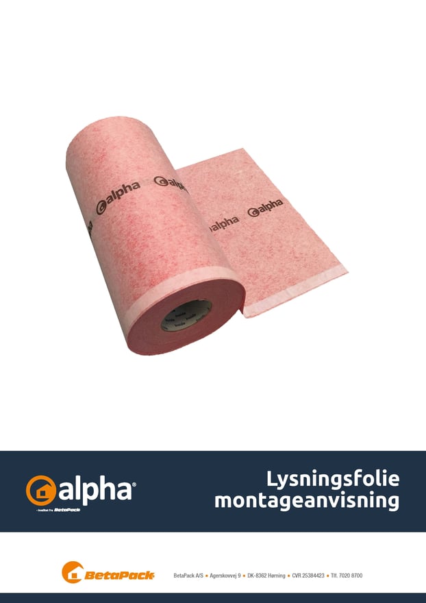 alpha lysningsfolie montageanvisning