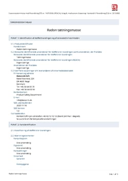 alpha radon tætningsmasse sikkerhedsdatablad 