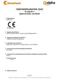 alpha murfolie DoP
