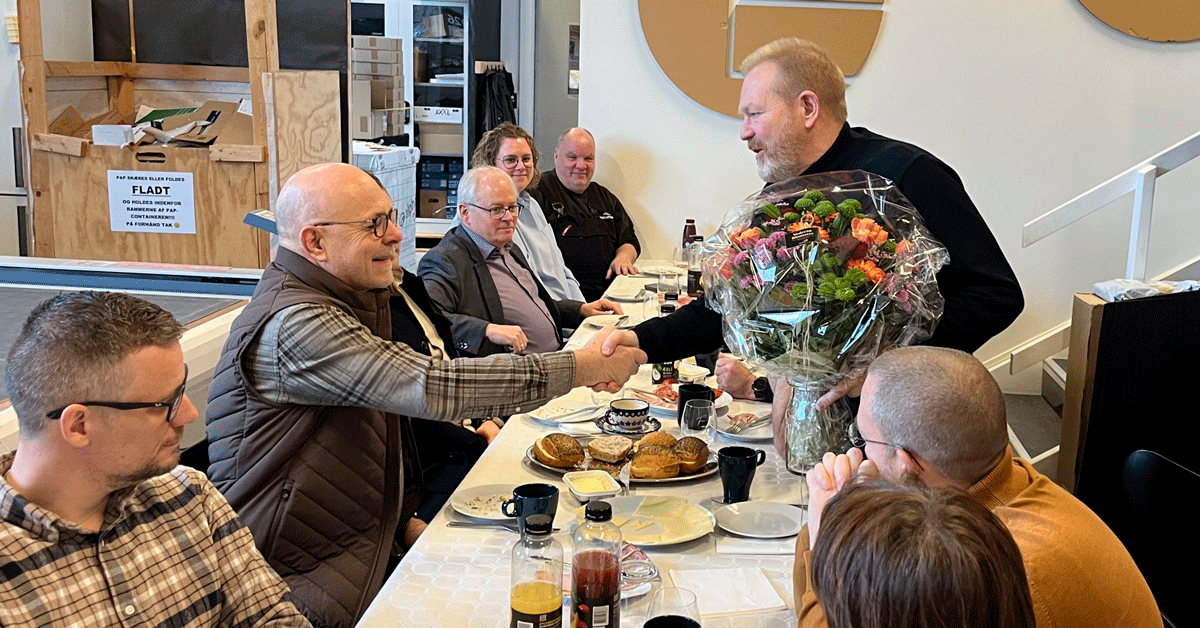 Jan Packert Andresen bydes velkommen hos BetaPack i BYG-afdelingen