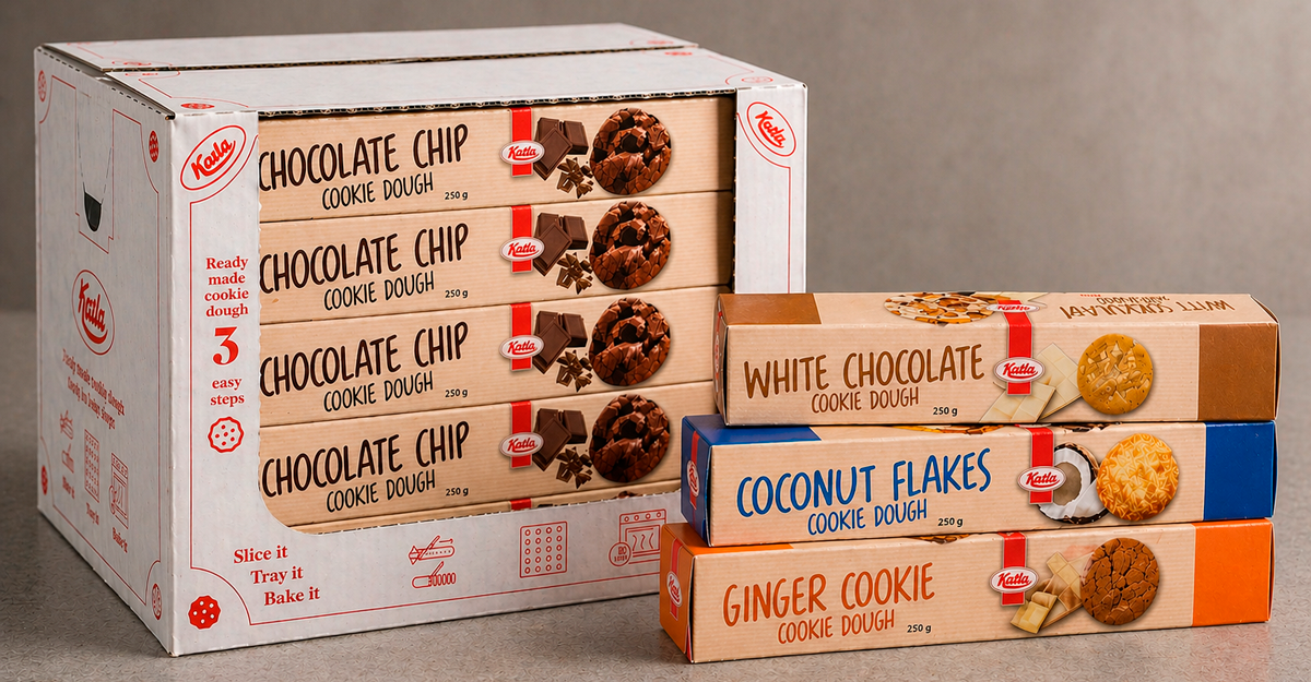 Emballage til Katla cookie dej